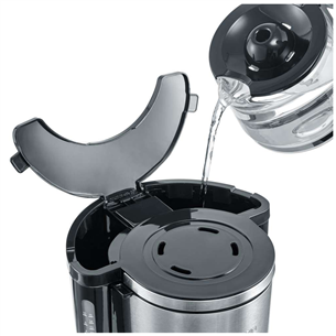 Severin, water tank 1.25 L, black/silver - Coffee maker
