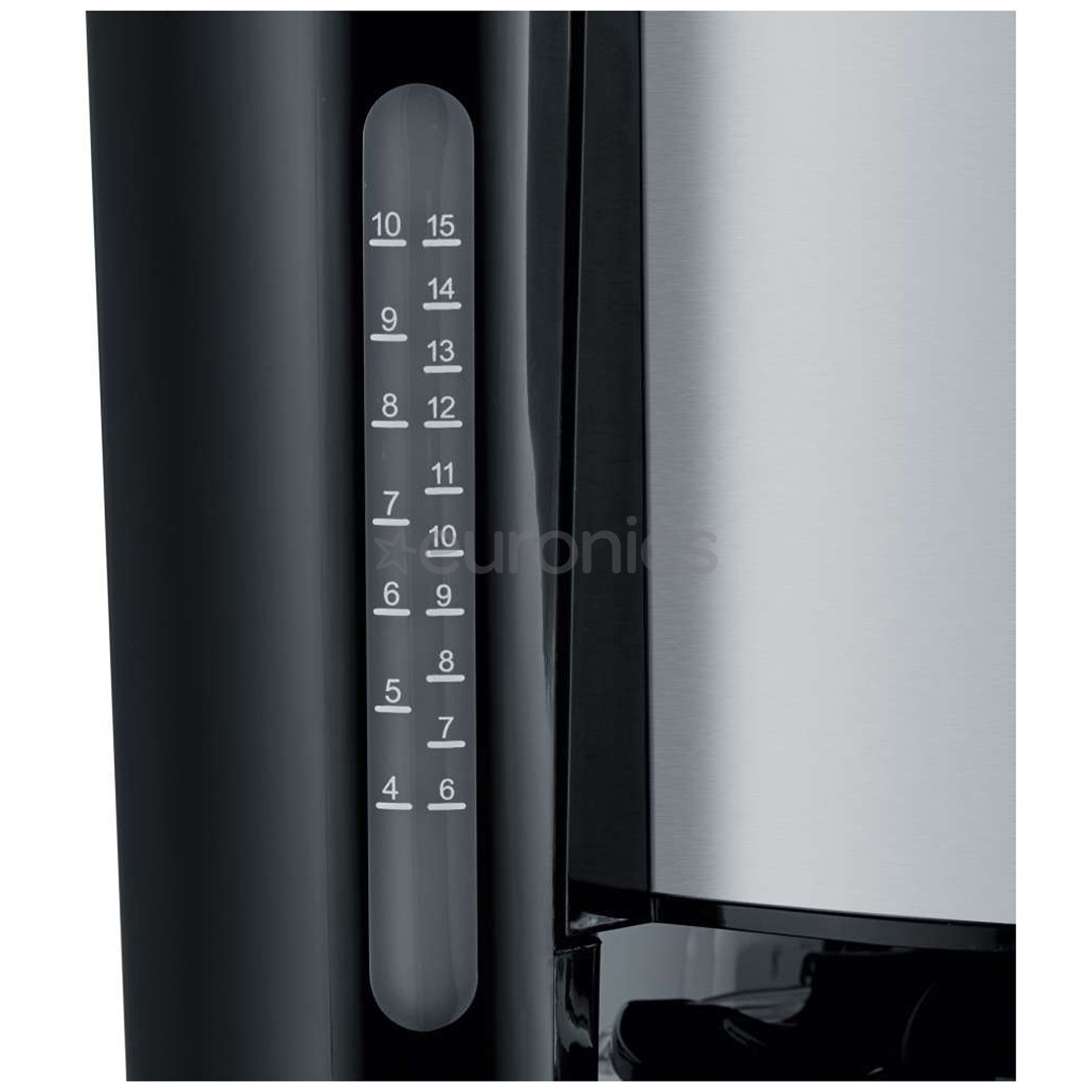 Severin, water tank 1.25 L, black/silver - Coffee maker