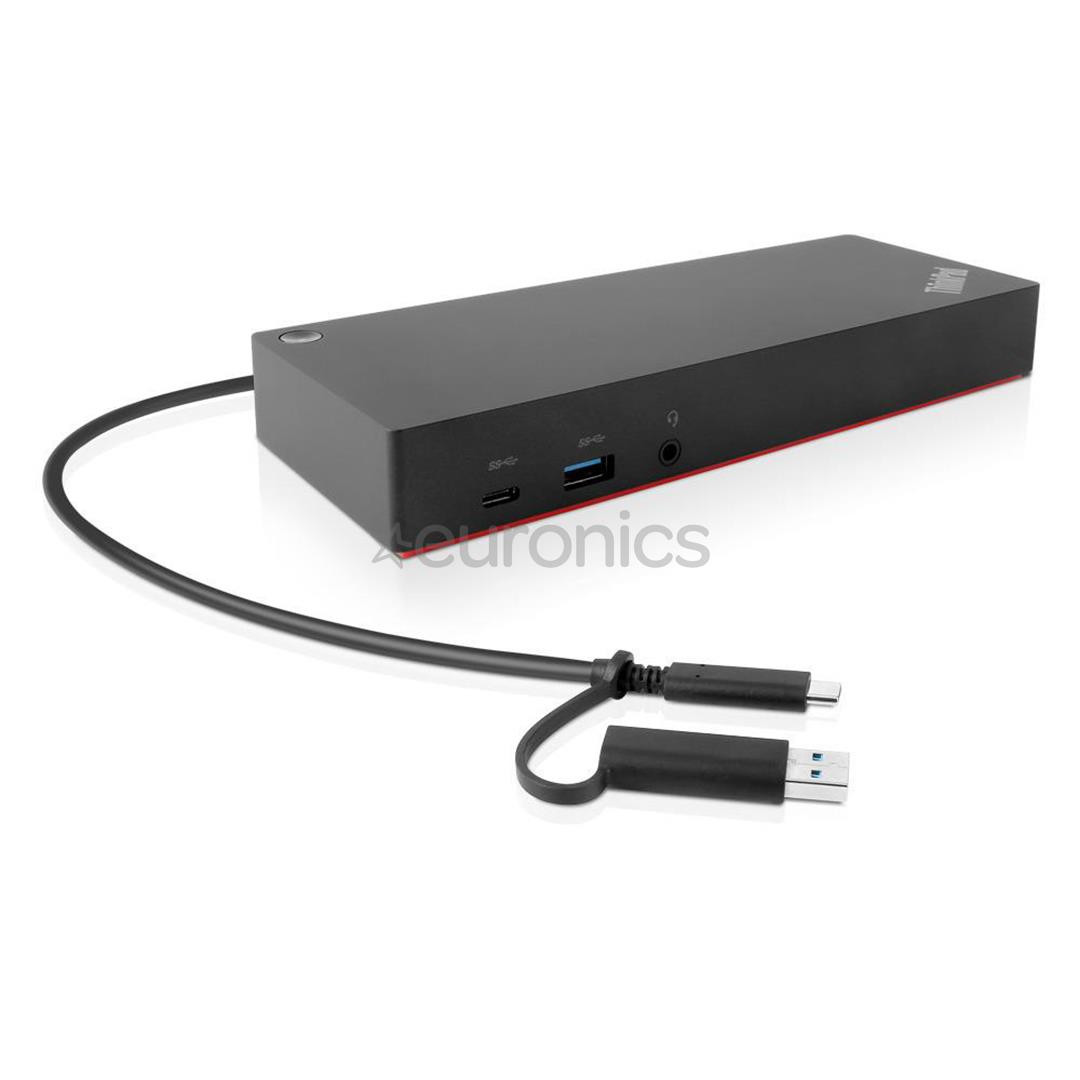 Lenovo ThinkPad Hybrid USB-C Dock, 135 Вт, черный - Док-станция для ноутбука