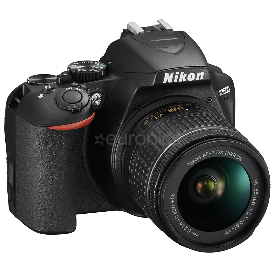 Digitālā spoguļkamera Nikon D3500 + objektīvs NIKKOR AF-P DX 18-55mm VR