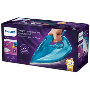 Philips Azur, 2600 W, blue - Steam iron