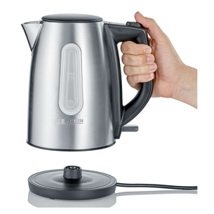 Severin, 1 L, grey/black - Kettle