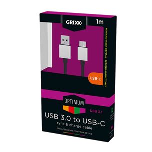 Vads USB-C -> Micro USB, Grixx / 1 m