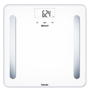 Beurer Bluetooth, līdz 180 kg, balta - Diagnostiskie svari BF600WHITE