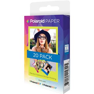 Fotopapīrs Premium ZINK Rainbow 2 x 3", Polaroid / 20 lpp