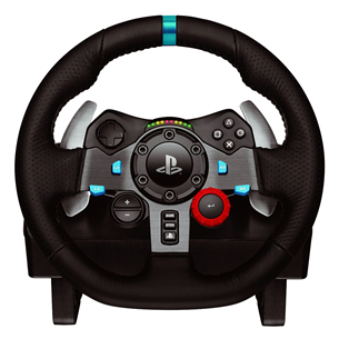 Logitech G29 + Driving Force Shifter, PS5/PS4 un PC, melna - Spēļu kontrolieris