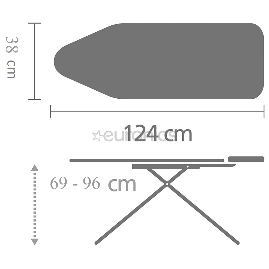 Gludināmais dēlis, Brabantia (B, 124 x 38 cm)