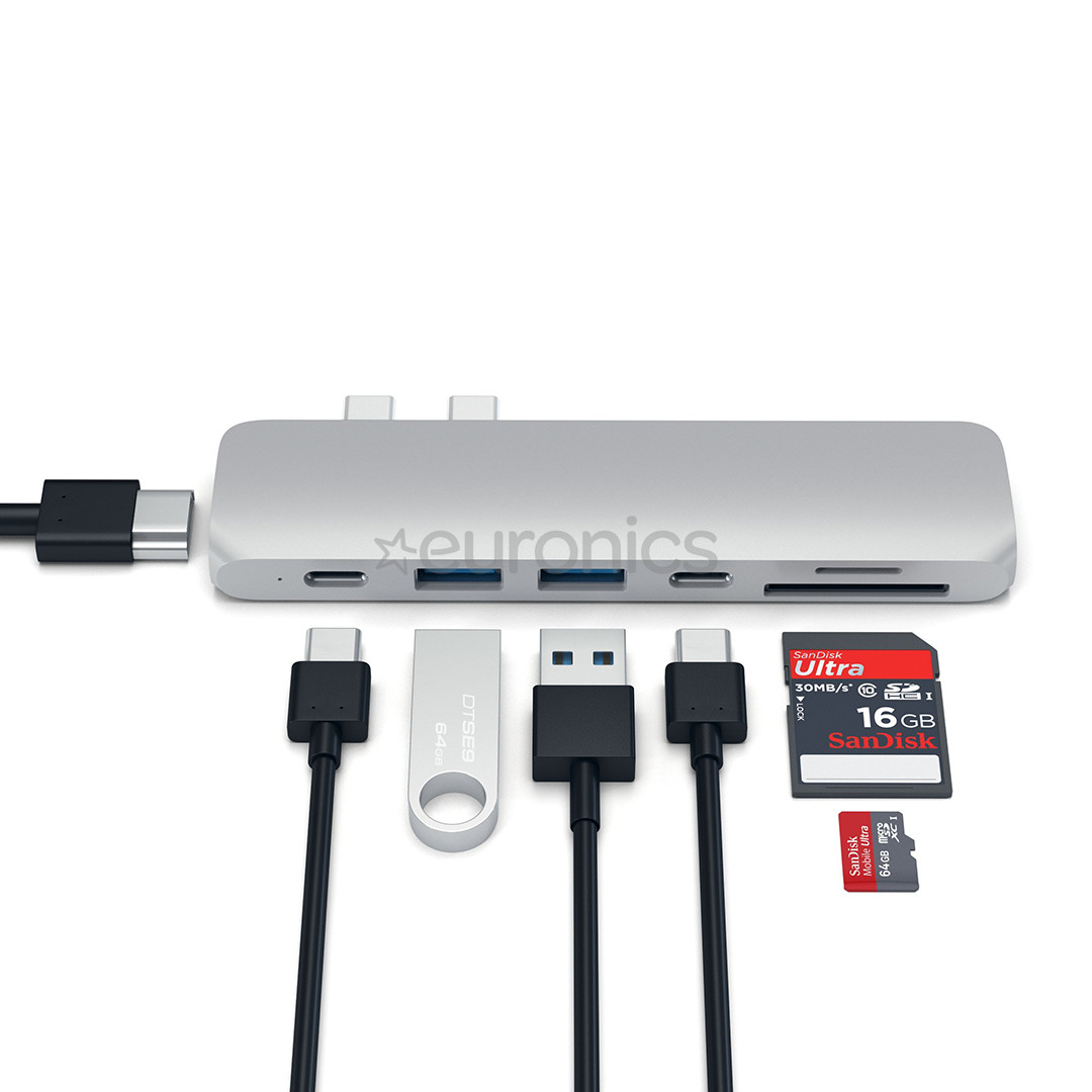 Satechi, USB-C MacBook Pro, grey - Hub
