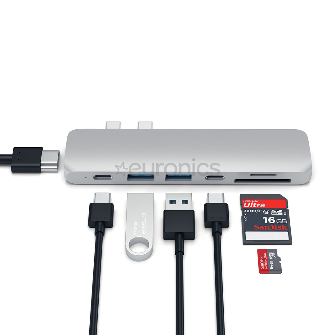 Satechi, USB C MacBook Pro, pelēka - Adapteris