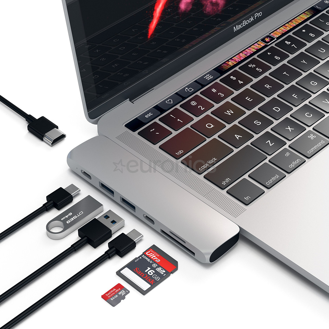 Satechi, USB-C MacBook Pro, grey - Hub