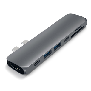 Satechi, USB-C MacBook Pro/Air, pelēka - Adapteris