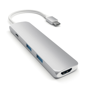 Satechi 4K, USB C, pelēka/balta - Adapteris