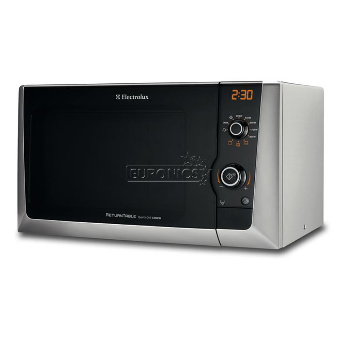 Electrolux, 21 л, серебристый - Микроволновая печь с грилем