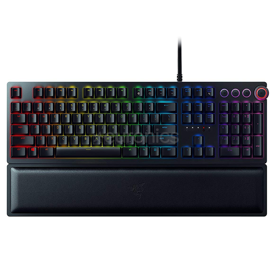 Razer Huntsman Elite, Linear Optical Switch, US, mehāniskā, melna - Klaviatūra