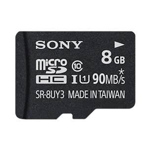 Micro SDHC memory card + adapter Sony (8 GB)