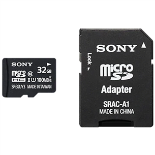 Atmiņas karte microSD + adapteris, Sony / 32GB