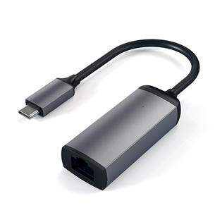 Satechi, USB C-Gigabit Ethernet, серый/черный - Адаптер