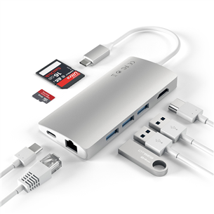 Adapteris USB-C Multi-Port 4K Gigabit Ethernet, Satechi