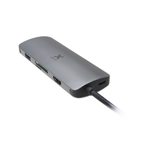 Adapteris USB-C / HDMI; LAN; USB3.0; SD+MicroSD; USB-C, Xtorm