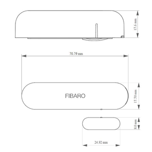 Durvju / logu atvēršanas sensors, Fibaro