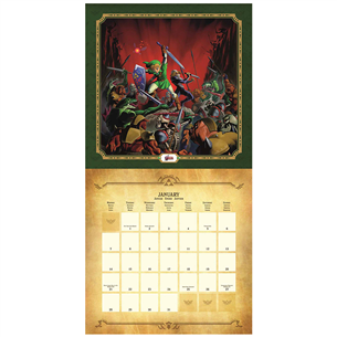 Calendar Legend of Zelda 2019