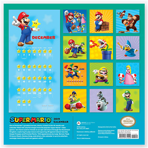 Kalendārs Super Mario 2019