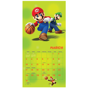 Calendar Super Mario 2019