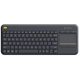 Logitech K400 Plus, RUS, pelēka - Bezvadu Klaviatūra ar skārienpaliktni