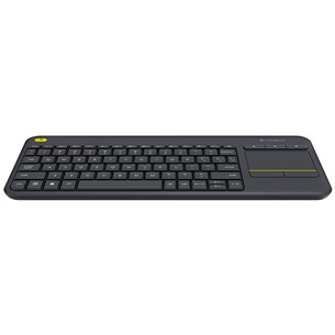 Logitech K400 Plus, RUS, pelēka - Bezvadu Klaviatūra ar skārienpaliktni
