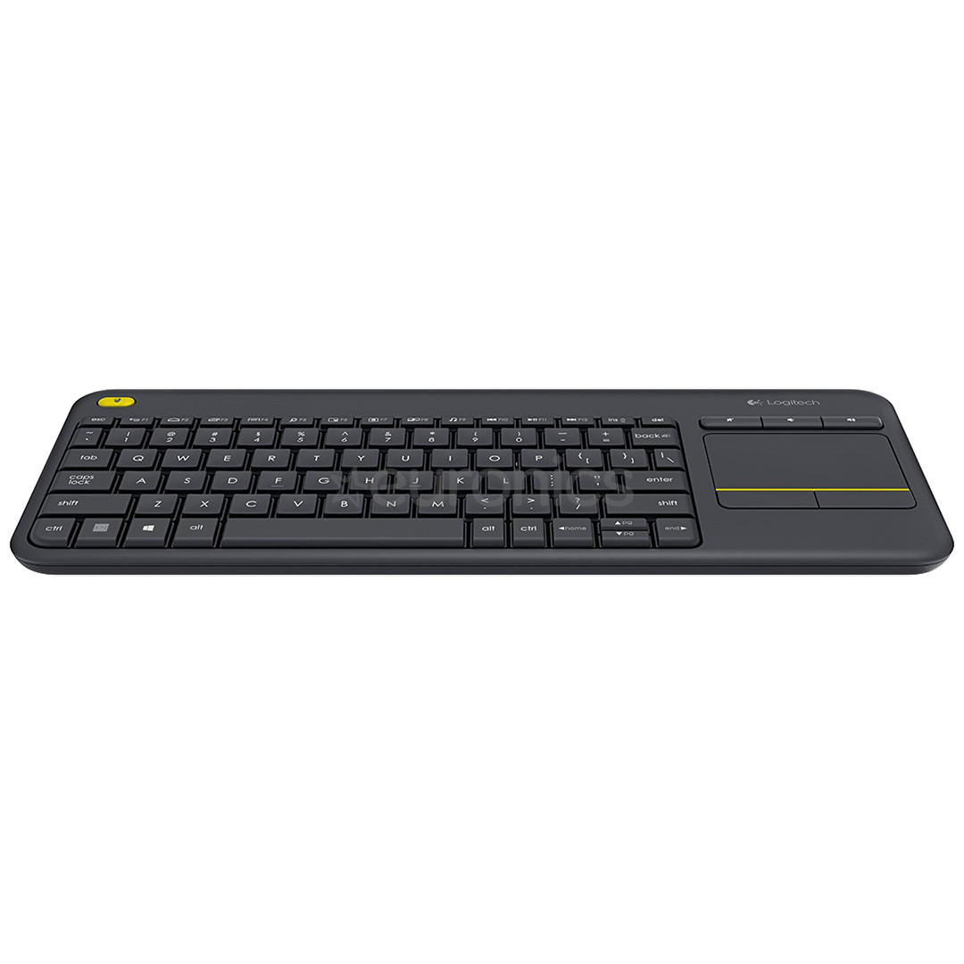 Logitech K400 Plus, RUS, pelēka - Bezvadu Klaviatūra ar skārienpaliktni