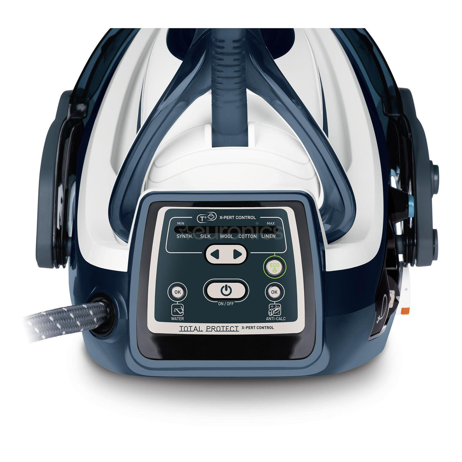 Tefal Pro Express X-Pert Care, 2400 W, zila/melna/balta - Gludināšanas sistēma