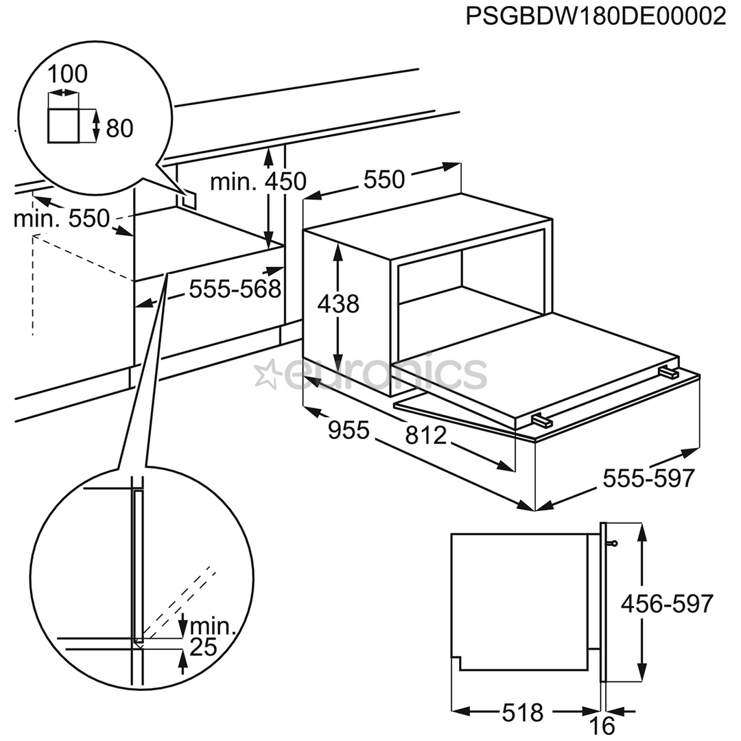 Electrolux Compact, 6 комплектов посуды - Интегрируемая посудомоечная машина