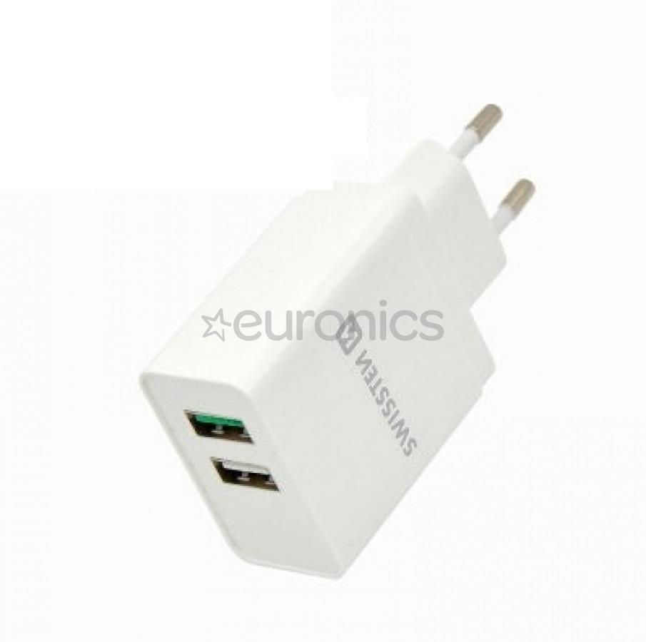 Lādētājs Qualcomm Quick charge 3.0, Swissten