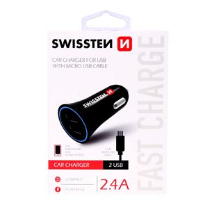 Auto lādētājs microUSB, Swissten