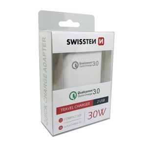 Зарядное устройство Qualcomm Quick charge 3.0, Swissten