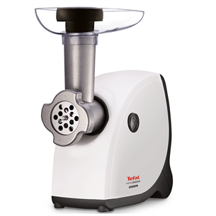 Tefal, 2000 W, balta/melna - Gaļas maļamā mašīna NE458