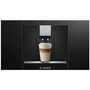 Bosch, melna/nerūsējošā tērauda - Iebūvējams kafijas automāts