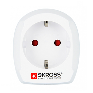 Travel adapter EUR -- UK Skross