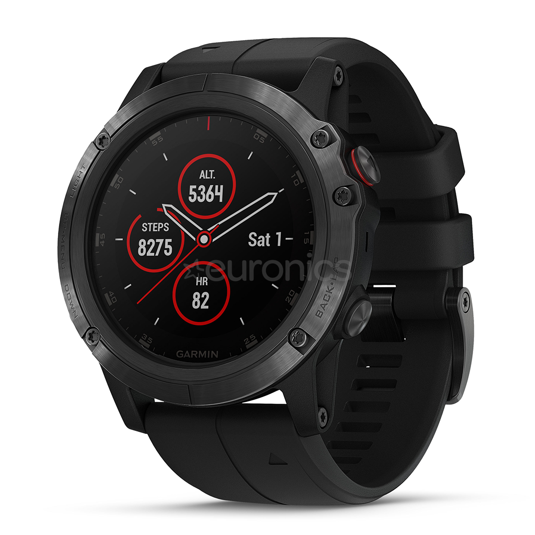 Multisporta GPS pulkstenis FENIX 5X Plus Sapphire, Garmin