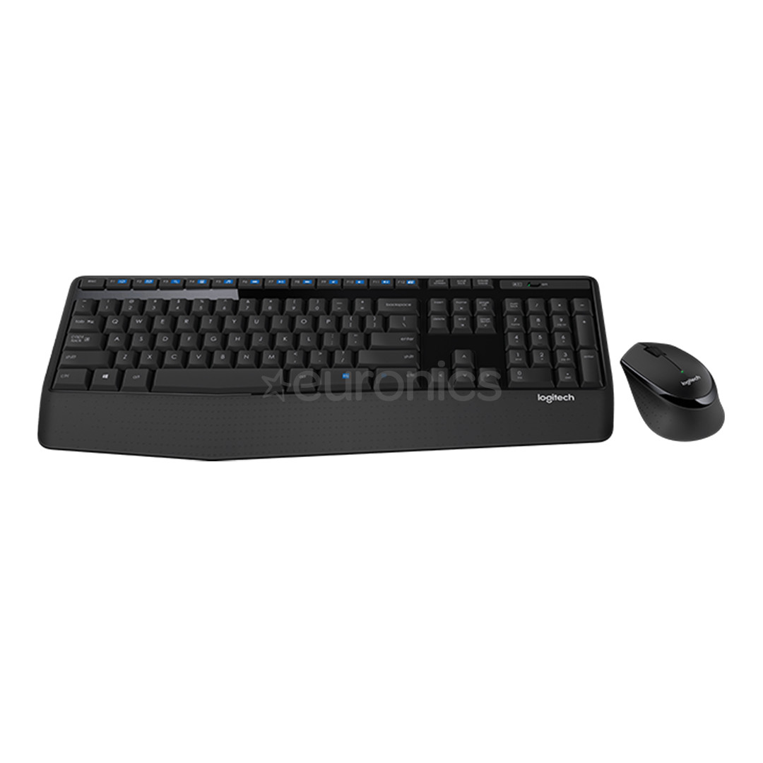 Logitech MK345, US, черный - Беспроводная клавиатура + мышь