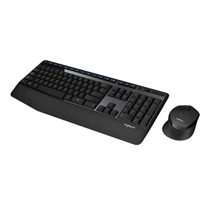 Logitech MK345, US, черный - Беспроводная клавиатура + мышь