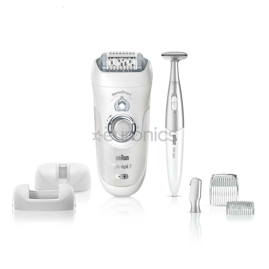 Epilators Silk-épil 7 SensoSmart + bikini trimmeris, Braun