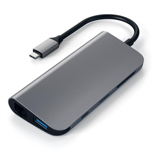 Satechi, 4K HDMI/Mini DP Gigabit Ethernet, USB-C, sudraba - Adapteris