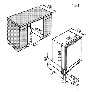 Miele, 123 L, height 82 cm - Built-in Refrigerator