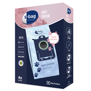 Electrolux S-bag Anti-Odour, 4 gab. - Putekļu sūcēja maisiņi E203S