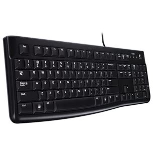 Logitech K120, US, melna - Klaviatūra