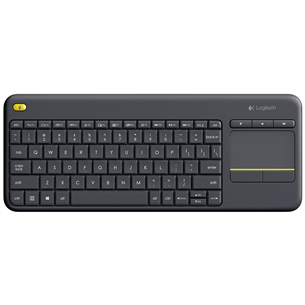 Logitech K400 Plus, US, pelēka - Bezvadu Klaviatūra ar skārienpaliktni 920-007145