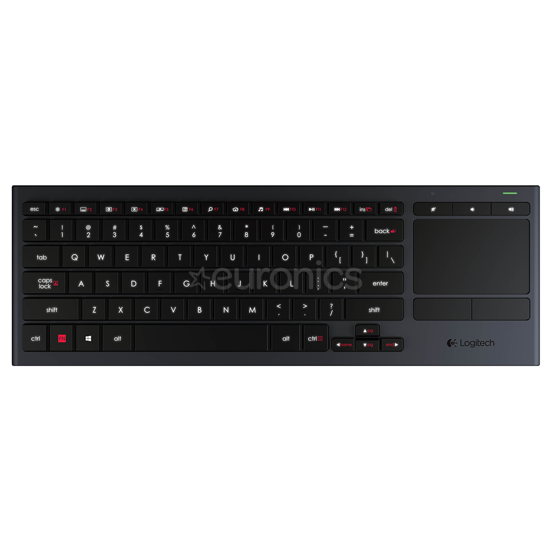 Bezvadu klaviatūra K830 BT Illuminated, Logitech / ENG