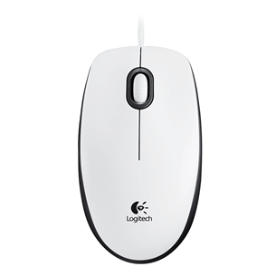 Logitech M100, white - Wired Optical Mouse