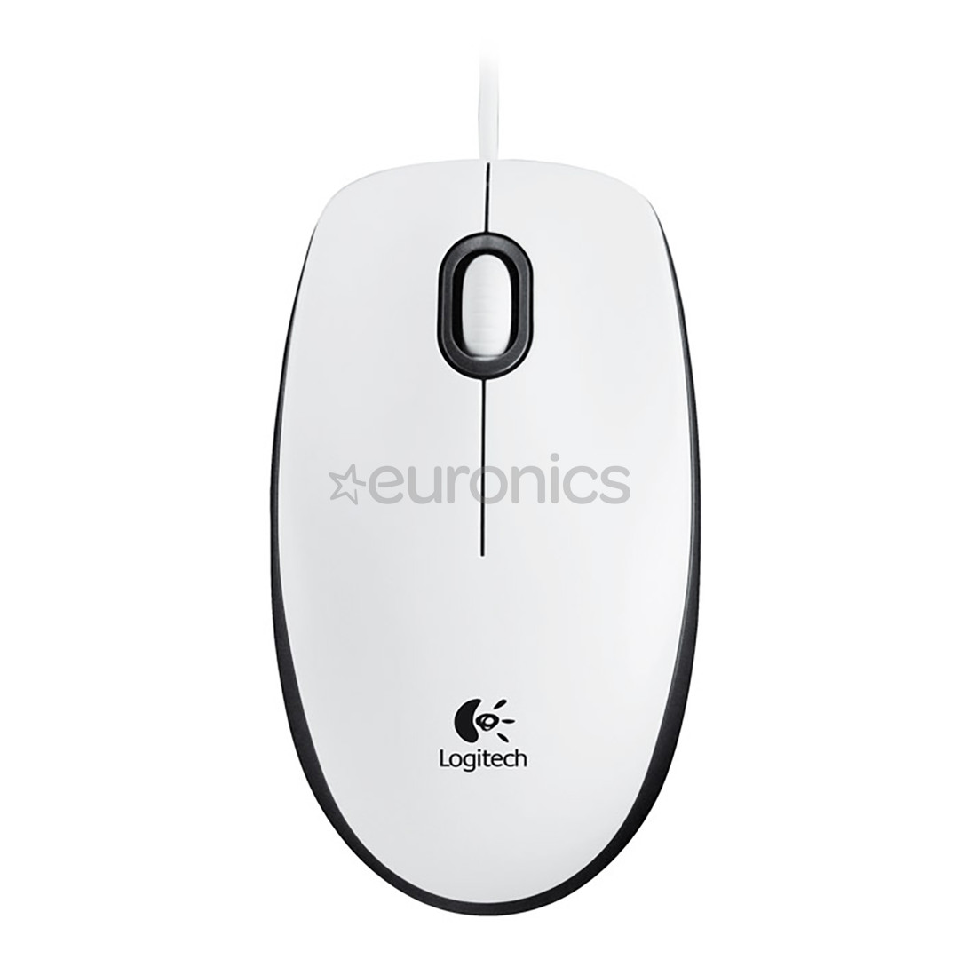 Logitech M100, белый - Оптическая мышь